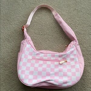 CAITINA Pink Checkered Women's Bag